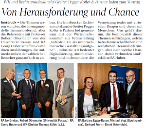 Tiroler Tageszeitung 25.11.2016